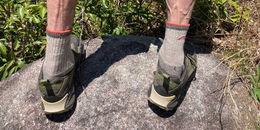 The Speed 2 provided very satisfactory traction on inclined rock